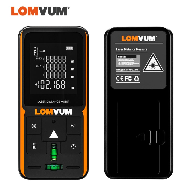 LOMVUM 40m 120m Trena Measure Tape Laser Ruler Rangefinders Digital Distance Meter Measurer Range Finder Lazer Metreler 100m