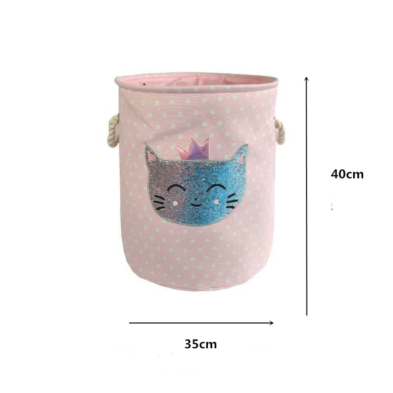 Baby Laundry Basket Cute Dinosaur  Foldable Toy Storage Bucket Picnic Dirty Clothes Basket Box Canvas Organizer Cartoon Animal