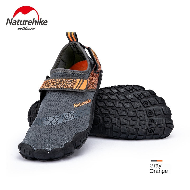 Zapatos de playa Naturehike antideslizantes para vadear río arriba, suela de goma gruesa, antideslizante, resistente al desgaste, diseño de orificio de drenaje inferior