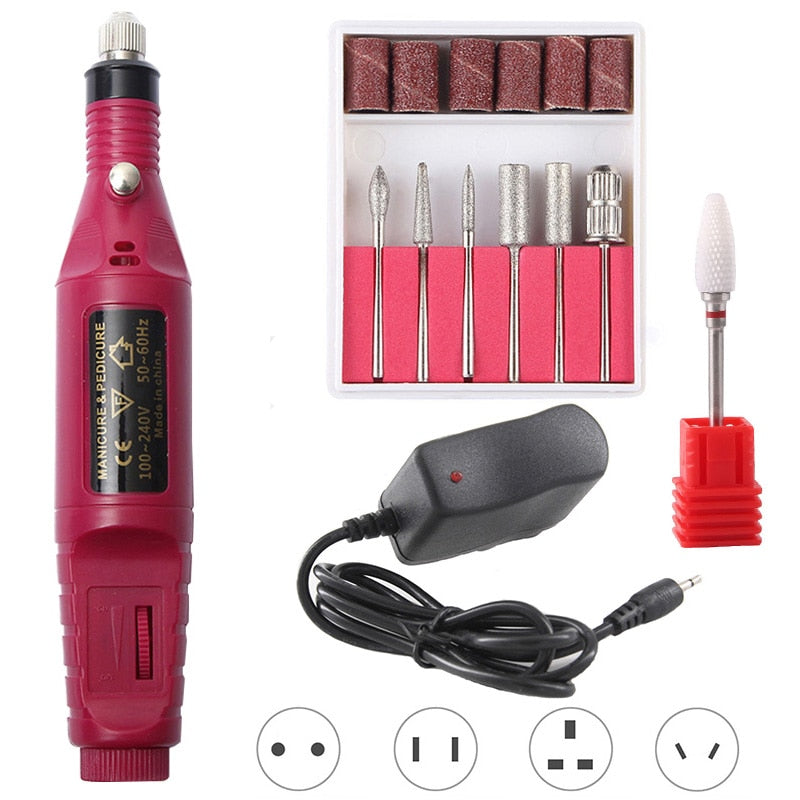 20000RPM Electric Nail Drill Machine Manicure Drill Machine Pedicure Drill Portable Nail Drill Machine Nail Salon Drill Machine