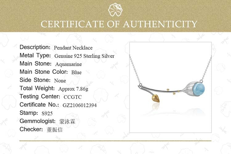 Lotus Fun Real 925 Sterling Silber Naturstein Handgemachter Designer Feiner Schmuck Elegante Lotusknospen-Halskette für Frauen