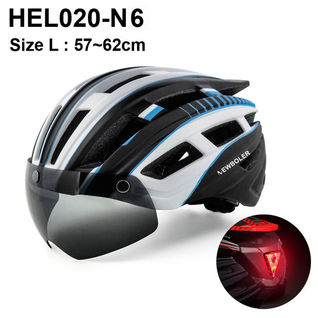 Electric Scooter Helmet With LED Rear Light Adult Cycling Helmet For MTB Road Bike Bicycle Ski Downhill Skateboard Night Riding