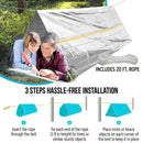 Shelter Survival Tent 2-4 Person Mylar Emergency Tube Tent Lightweight Waterproof Thermal Emergency Blanket for Camping Hiking