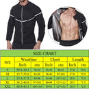 Nueva camisa de Sauna NINGMI con cremallera, entrenador de cintura, camisa adelgazante para pérdida de peso, correr, entrenamiento físico, sudoración, chaleco de Sauna