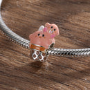 Silver 925 Desserts Delicious Lovely Food Series Charms Pendant Hamburger Egg Bead Charms Jewelry Making Fit DIY Silver Bracelet