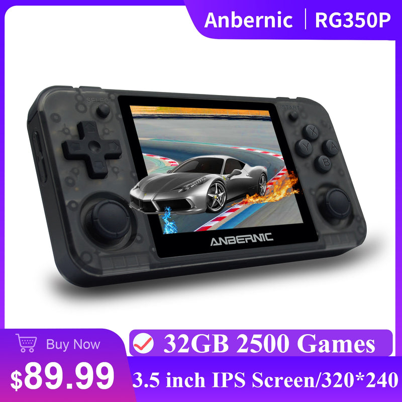 Anbernic RG351P Handheld Game Player Offenes System PS1 64Bit 2500 Spiele 3,5-Zoll-IPS-Bildschirm RG350P HD-Ausgang Videospielkonsolen