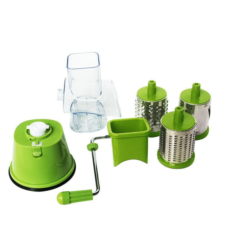 LMETJMA Rotary Spiralizer Gemüsehobel Käse Gemüsereibe Shredder Zucchini Nudelmaschine Spaghetti Spiralizer KC0089