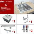 Black Hidden Kitchen sink Single bowl  Small Size 304 Stainless Steel Balcony Conceale