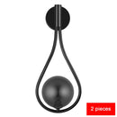 Lámpara de pared Led para sala de estar, dormitorio Simple moderno, lámparas de pared para cabecera, decoración de pared para el hogar, lámpara de noche de cristal para dormitorio, iluminación Led