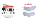 JR309A Elektrischer Stimulator Ganzkörper-Relax-Muskeltherapie-Massagegerät, Puls-Akupunktur mit Therapieschuh + 16 Pads + Stricken