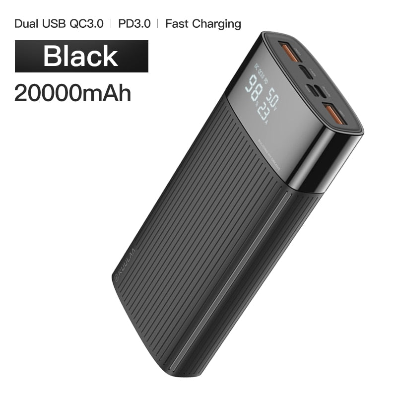 KUULAA Power Bank 20000 mAh QC PD 3.0 PoverBank Schnellladung PowerBank 20000 mAh USB Externes Ladegerät für iPhone 14 13