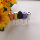 1.2ML Rose Gold ,DIY Plastic Elegant Liquid Lipstick Container,Round mini lipgloss sample bottle