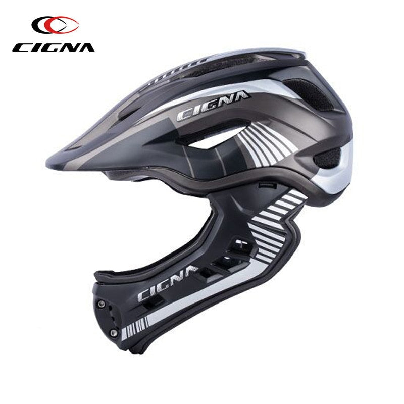 Detachable Kids Cycling Helmet with light Full Face Child Helmet Pro Protection MTB Downhill Bike Helmet Sports Safety Equipment