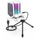 FIFINE USB Condenser Gaming Microphone, for PC PS4 PS5 MAC with Pop Filter Shock Mount&amp;Gain Control for Podcasts