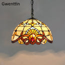 Vintage Tiffany Pendelleuchten Mittelmeer Barock Buntglas Hängelampe Led Küchenleuchten Home Loft Decor