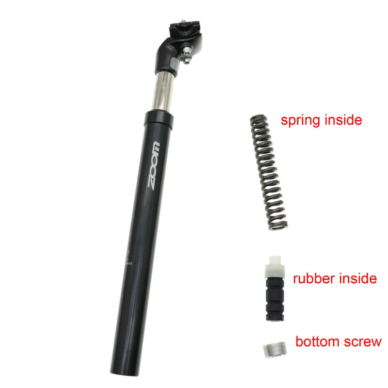 ZOOM Suspension Seatpost Shock Absorber Damping Alu MTB Mountain Bike Bicycle Seat Post 25.4 27.2 28.6 30.1 30.4 30.9 31.6 33.9