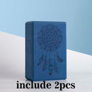 2pcs set EVA yoga block foam brick black Stretching Aid Gym Pilates for Exercise Fitness