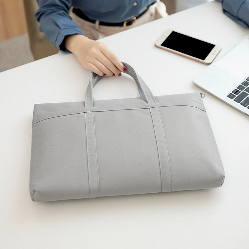 Maletín de moda para mujer, bolso A4 para documentos, bolso de mano para mujer, maletines para ordenador portátil de 14 ", bolso de viaje de oficina Neutral 2022