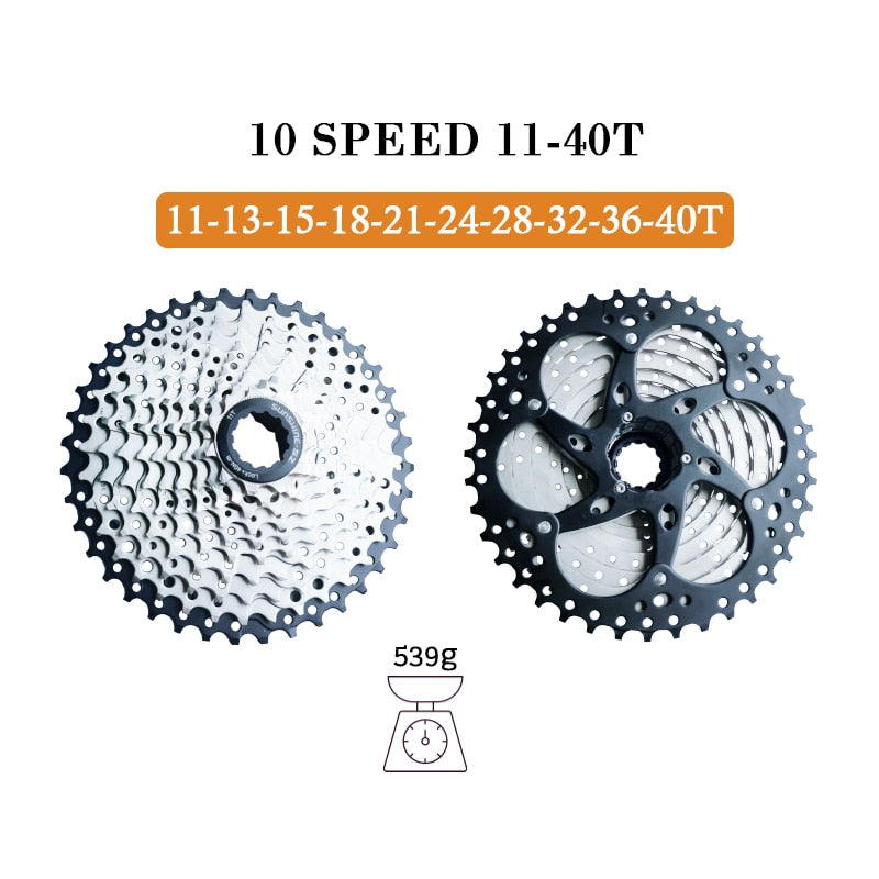 Sunshine Mountain Bike 8 9 10 11 12 Speed Velocidade Bicycle Cassette MTB Freewheel Sprocket 36T 40T 42T 46T 50T 52T for SHIMANO