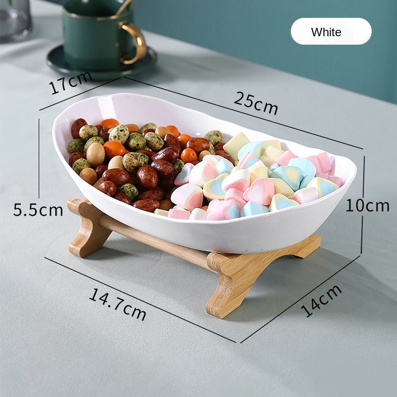 2021 sala de estar hogar plato de fruta de plástico de tres capas plato de aperitivos creativo moderno cuenco de frutas secas cesta soporte de pastel de caramelo