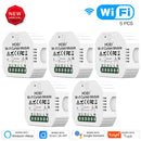 WiFi Mini Smart Curtain Switch Module Roller Blinds Shutter Motor Smart Life Tuya APP Remote Control Work with Alexa Google Home