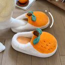 Funny Couple Lovely Frog Cotton Slippers 2022 Winter Student Anti Slip Warm Plush Home Slipper Men And Women Household Shoes
