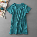 VEAMORS Damen Quick Dry Sport Yoga Shirt Kurzarm Atmungsaktive Übungen Tops Fitnessstudio Laufen Fitness T-Shirts Sportbekleidung