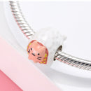 2021 Japanese Style Culture Warm Wishes Charms Metal Beads for Women 925 Sterling Silver Charm Jewelry for Bracelet Bangle Gift