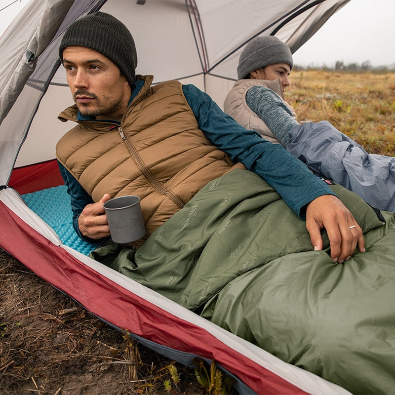 Naturehike empalme sobre saco de dormir ultraligero adulto portátil al aire libre Camping senderismo sacos de dormir primavera otoño