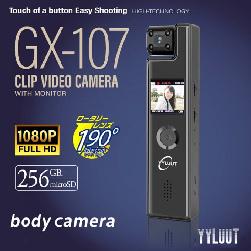 Body Camera Mini Digital Camera HD Screen Night Vision Motion Detection Snapshot Loop Camcorder Sports DV Nanny Cam