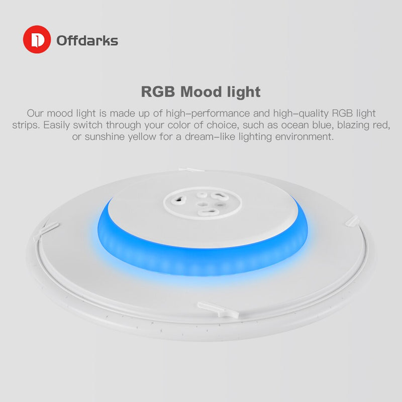 OFFDARKS Modern LED Smart Ceiling Light WiFi / APP Intelligent Control Ceiling lamp RGB Dimming 36W / 48W / 60W / 72W