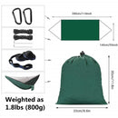 Hamaca para acampar con mosquitera Hamaca doble Hamaca de viaje, Hamaca para mochilero Paracaídas portátil 5 + 1 Hamaca con correa de anillo