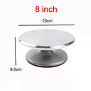8-12 Inch High-quality Cake Turntable Platform Aluminum Alloy Rotating Baking Stand Decorating Tools Mould Scale Maker Dessert