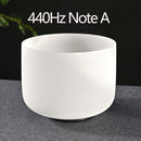 CVNC 12 Inch Chakra Frosted Quartz Crystal Singing Bowl for Sound Healing Energy Balance with Free O-ring&Mallet