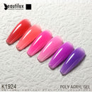 Beautilux Poly Acryl Gel Kit 15gx6pcs extensión rápida mejora de uñas semipermanente uñas francesas arte DIY juego de manicura de construcción
