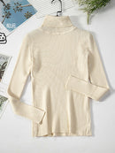 2022 Basic Turtleneck Women Sweaters Autumn Winter Thick Warm Pullover Slim Tops Ribbed Knitted Sweater Jumper Soft Pull Female
