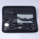 Brainbow 5,5 'profesional negro Japón tijeras de pelo corte adelgazamiento peluquería tijeras salón corte de pelo herramientas de estilismo