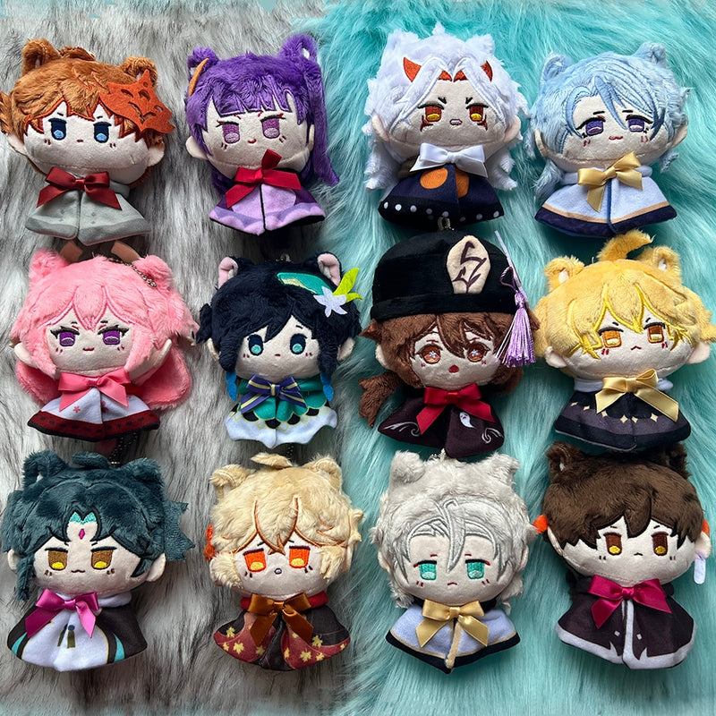 Cartoon Kawaii Dolls Genshin Impact Cosplay Venti Albedo Raiden Shogun Hutao Plush Toy Anime Mascot Gifts For You