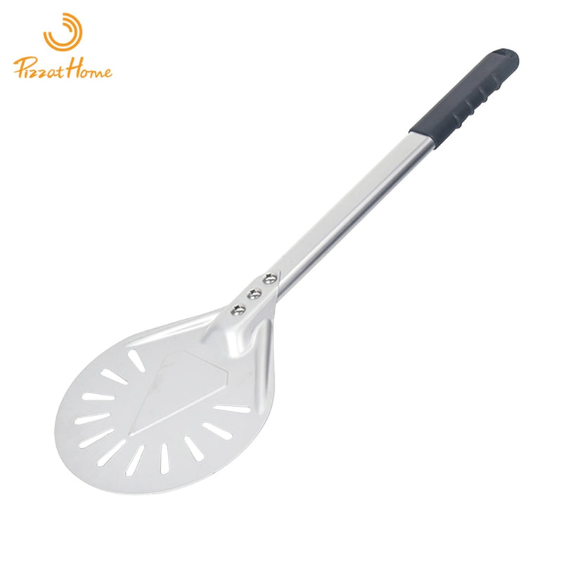 PizzAtHome 7/ 8/ 9 Inch Perforated Pizza Turning Peel Pizza Shovel Aluminum Pizza Peel Paddle Short Pizza Tool Non-Slip Handle