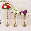 Candelabros ERMAKOVA, soporte de columna, candelabro, evento, camino, florero, estante, mesa, boda, centros de mesa, fiesta, cena, decoración