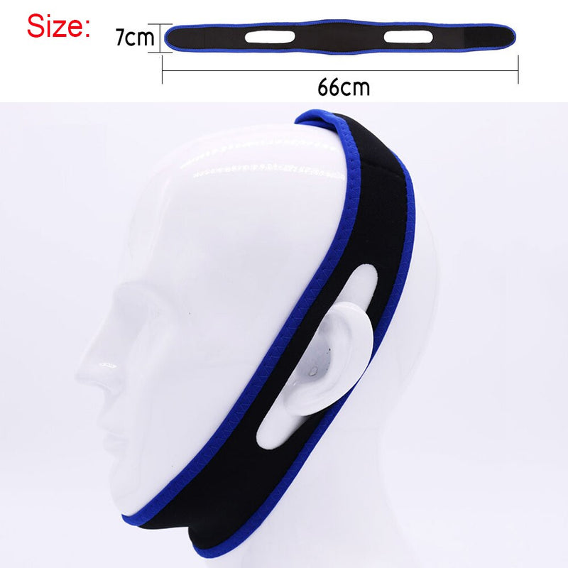Tcare Anti Snoring Chin Strap Best Stop Snoring Device, Adjustable Snore Reduction Belt Sleep Aids Chin Strips Belt for Unisex