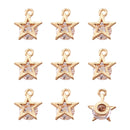 80-160 Uds Zirconia cúbica diamantes de imitación dijes colgantes gota corazón dijes de cristal para joyería DIY pendientes collar fabricación de pulseras