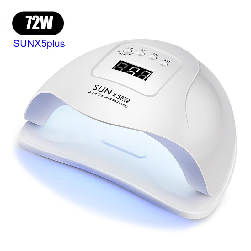 90/72W UV Lamp Led Nail Dryer With Sensor LCD Display 10/30/60/90 Timer For All Gels Polish Professional Manicure Nail lamp