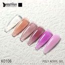 Beautilux Poly Acryl Gel Kit 15gx6pcs extensión rápida mejora de uñas semipermanente uñas francesas arte DIY juego de manicura de construcción