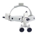 Dental Binocular Loupes 3.5X 280-380mm 5W Headband Mounted with LED Headlight Dentist Magnification