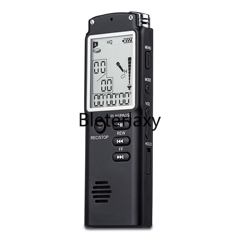 32GB/16GB/8GB High-Quality Digital Audio Voice Recorder a key lock screen Telephone Recording Real Time Display with MP3 Player