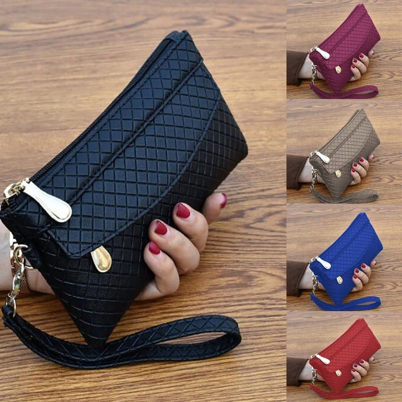 New Fashion Pu Leather Women Wallet Clutch Women&