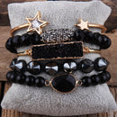RH Fashion Boho Jewelry Natural Stone Bracelet and Bangle 5pc Bracelets Sets For Women Gift DropShip