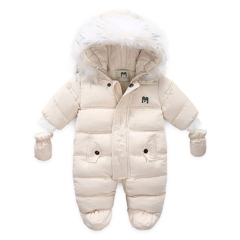 IYEAL Winter-Baby-Kleidung mit Kapuzenpelz für Neugeborene, warme Fleece-Wimpelkette, Säuglings-Schneeanzug, Kleinkind, Mädchen, Junge, Schneeabnutzung, Mäntel