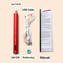 Electric Portable Manicure Machine Set Led Mini Nail Drill Pen Bits Cutter for Removing Gel Varnish Nail Pedicure Grinding Tools